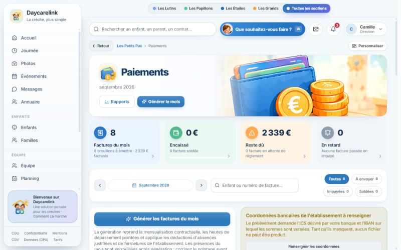 La facturation du mois